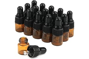 Miniature Amber Glass Dropping Bottle - 1ml Precision Applicator