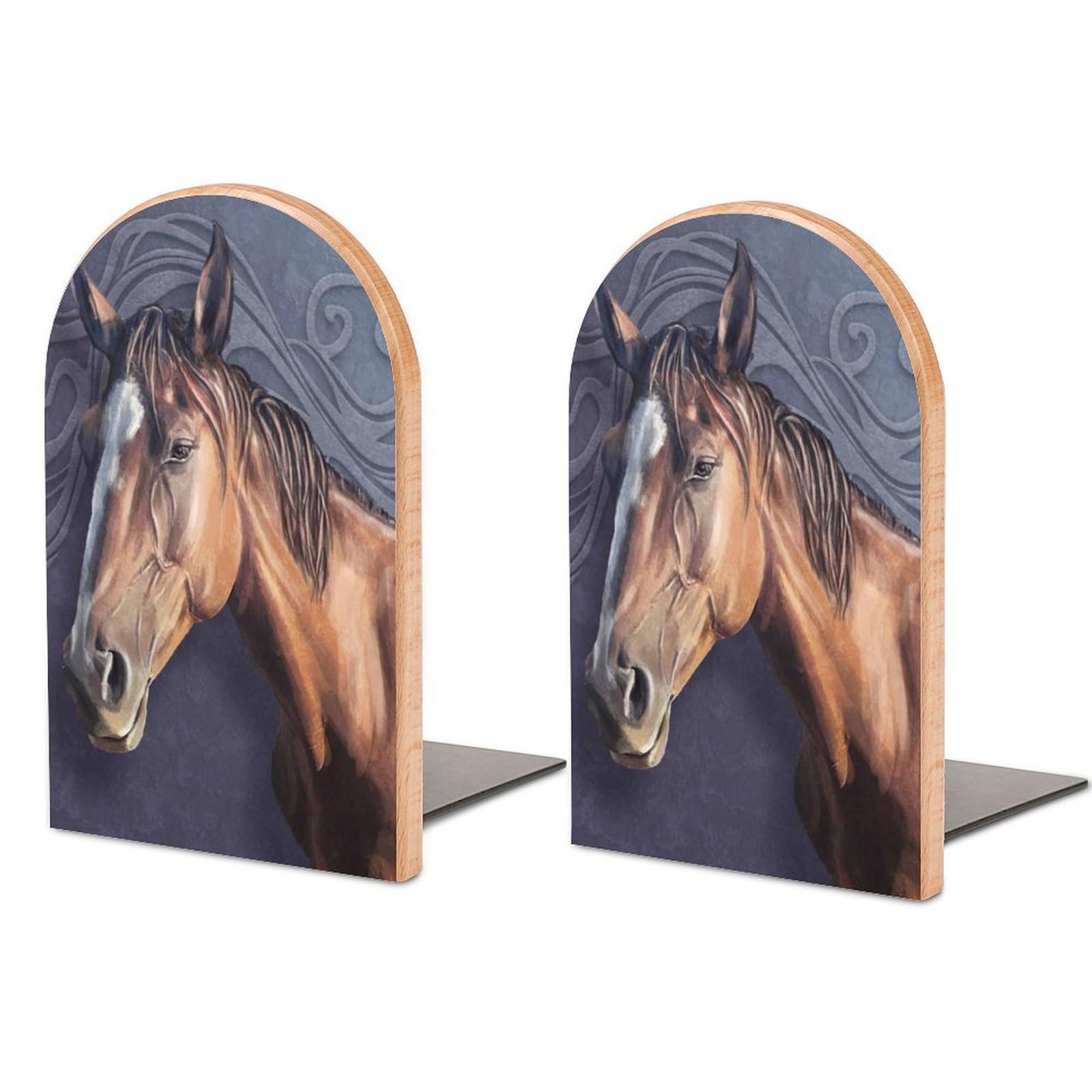 Nclqvjxzkhw Style Horse Book Ends For Shelves Bookends Bookshelf Holder Stand Books Stopper Home Office Decor
