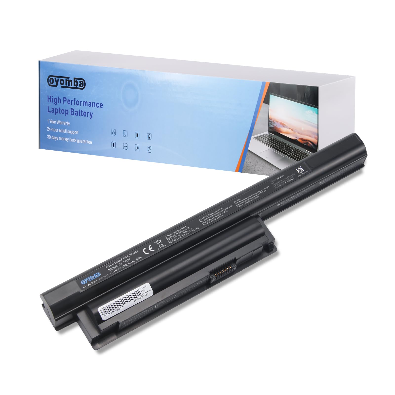 VGP-BPS26 VGP-BPL26 VGP-BPS26A VGP-BPS26S Battery for Sony VAIO VPC-CA15FW VPC-CA15FG VPC-CA16EC VPC-CA17EC SVE1511C5E PCG-71811L PCG-71811M VPC-EH VPC-CA