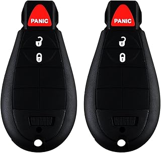 Milkomeda Keyless Entry Fob Smart Remote Car Key 3 Buttons 433Mhz for Chrysler 300 Dodge Challenger Charger Durango Magnum J eep Grand Cherokee FCC ID : M3N5WY783X IYZ-C01C - Set of 2