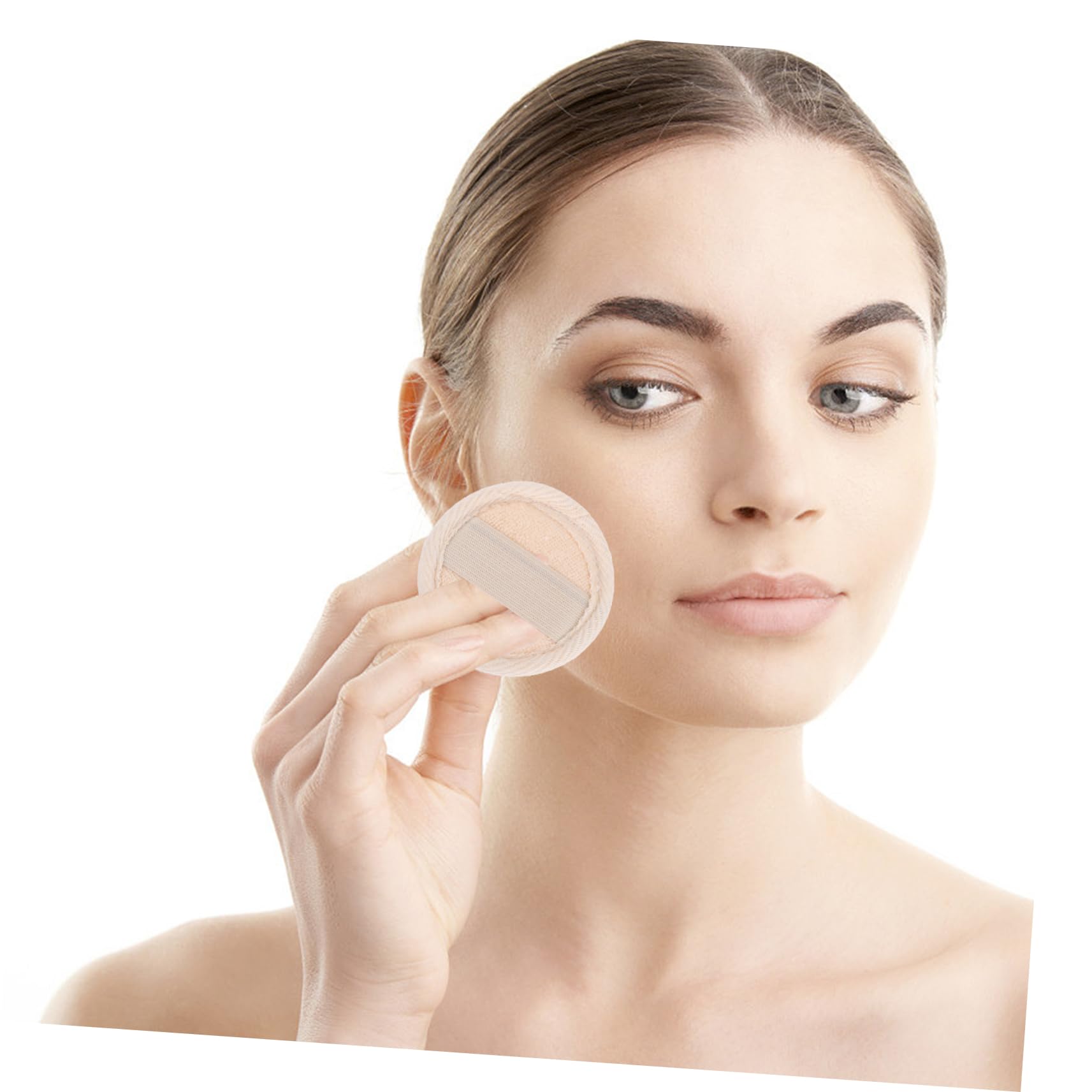 NIYANGLE 1 Set Loofah Facial Reusable Cleaning Pads for Gentle Exfoliation and Deep Cleansing Round Makeup Pads Soft and Durable for Relaxing Skin Care