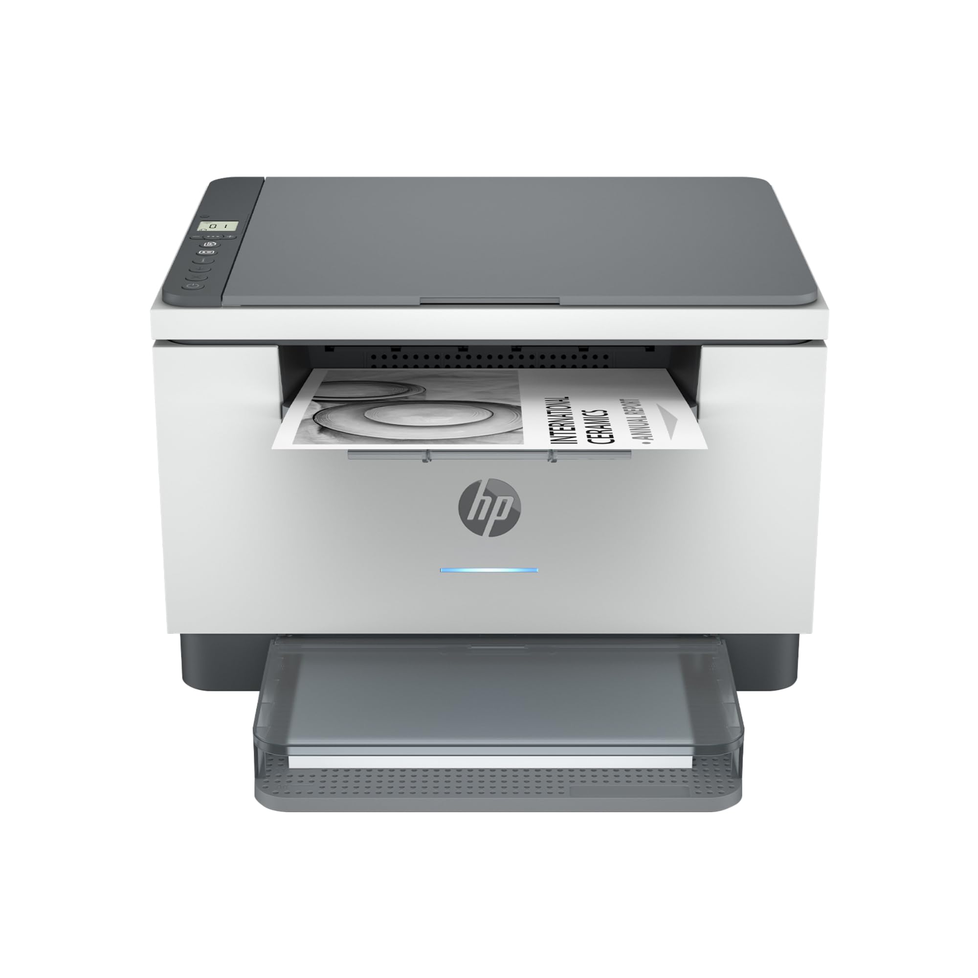 HP LaserJet M234dw 6GW99F, Impresora Láser A4 Multifunción Monocromo a Doble Cara Automática, Escaner, Copiadora (29 ppm, Wi-Fi, Ethernet, Procesador 500MHz, Memoria 64MB, Smart App) Blanca y Gris Blue Angel