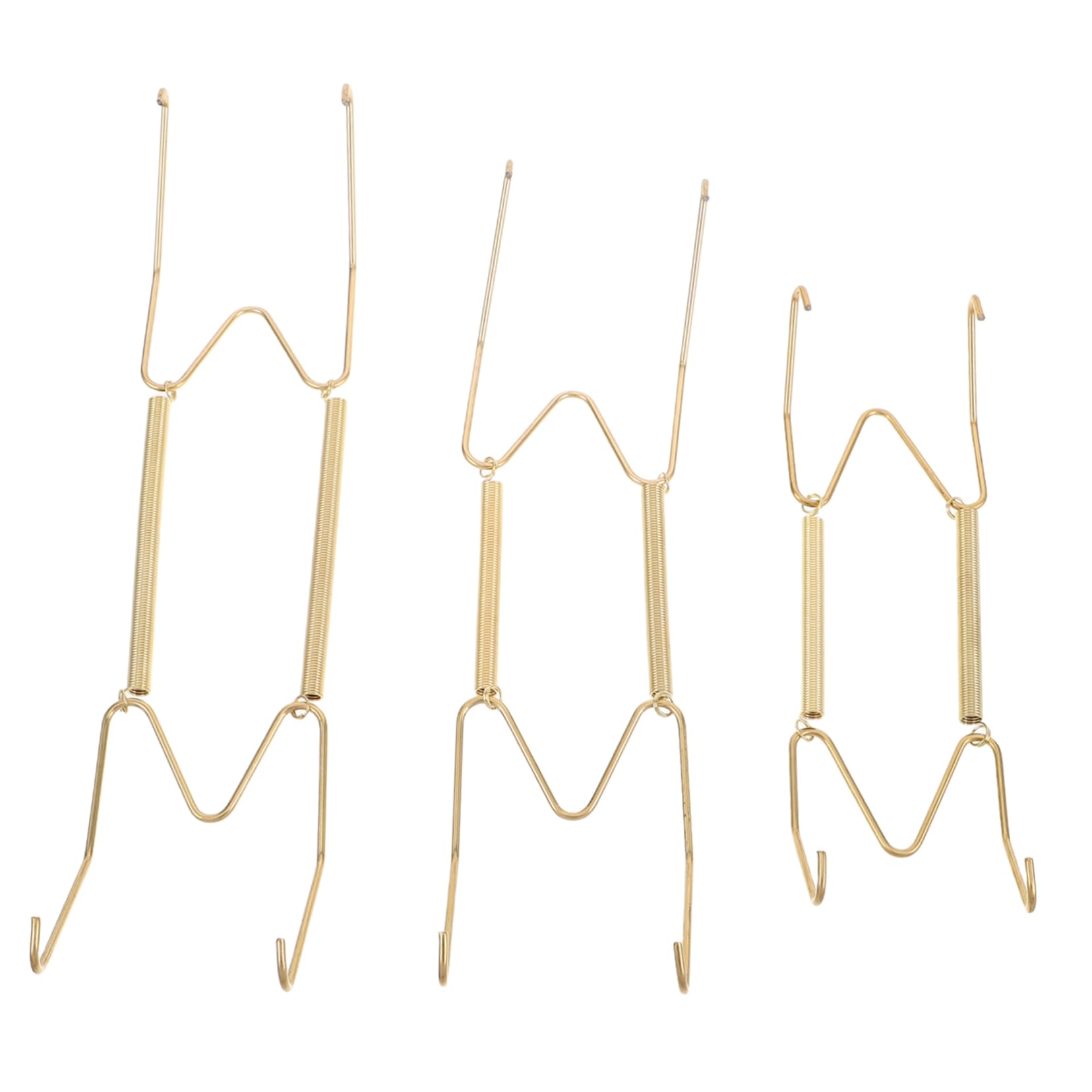 Cabilock 1 Set Decorative Wall 6/8/10 Inch Plate Holders Plate Hangers Removable Wall Hooks in Various Sizes for Displaying Plates on Walls Home Decor