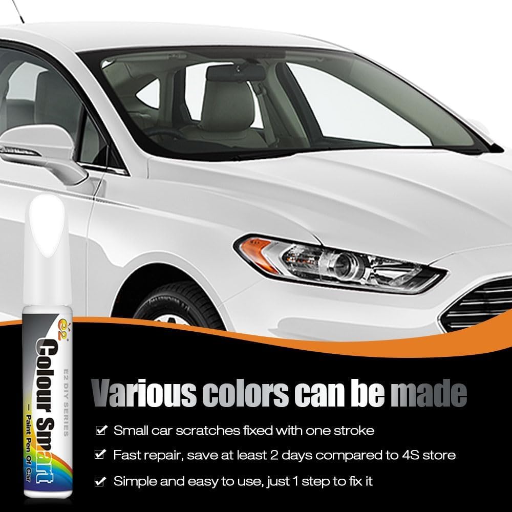 2PCS Car Scratch Remover Pen, 2026 New Car Scratch Repair Paste Effective Scratch Repair Pen for, Upgrade 2 In 1 Paint Scratch Repair White Automotive Scratches Paint Pen (White) — view 4