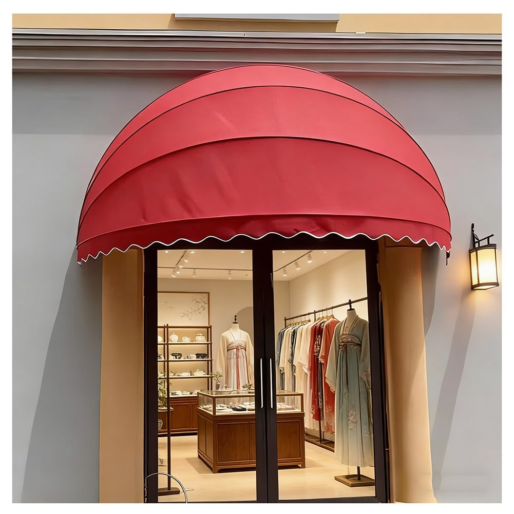 Auvent rétractable et incurvé contre la pluie de porte d'entrée