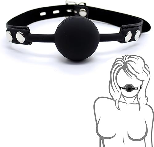BDSM - Bozales de boca sexual BDSM, tapón de boca abierta para adultos, correa ajustable para parejas, restricciones de bondage