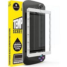SAVAGE RAVEN Skull & Co. High Transparency High Sensitivity Tempered Glass Screen Protector for ROG Ally X 2-PACK with Positioner Installation Kits - HD Clarity