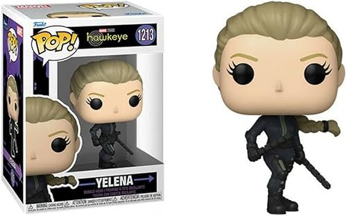 Miniatura 2 de POP Marvel: Hawkeye – Yelena Belova [Black Widow] Funko Figura de vinilo (paquete con funda protectora de caja compatible)