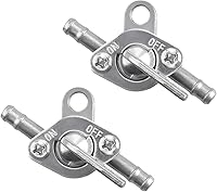 FSTURIOS 2-Pack 6mm Inline Fuel Petcock Valve for 50-150cc ATV Dirt Bike Scooter - Leak-Proof On/Off Tap Switch