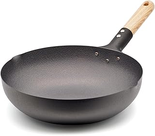 フライパン 鉄 28cm IH対応 深型 中華鍋 焦げ付きにくい Wファイバー窒化加工 日本製 正規品 オリジナルクリーナー付