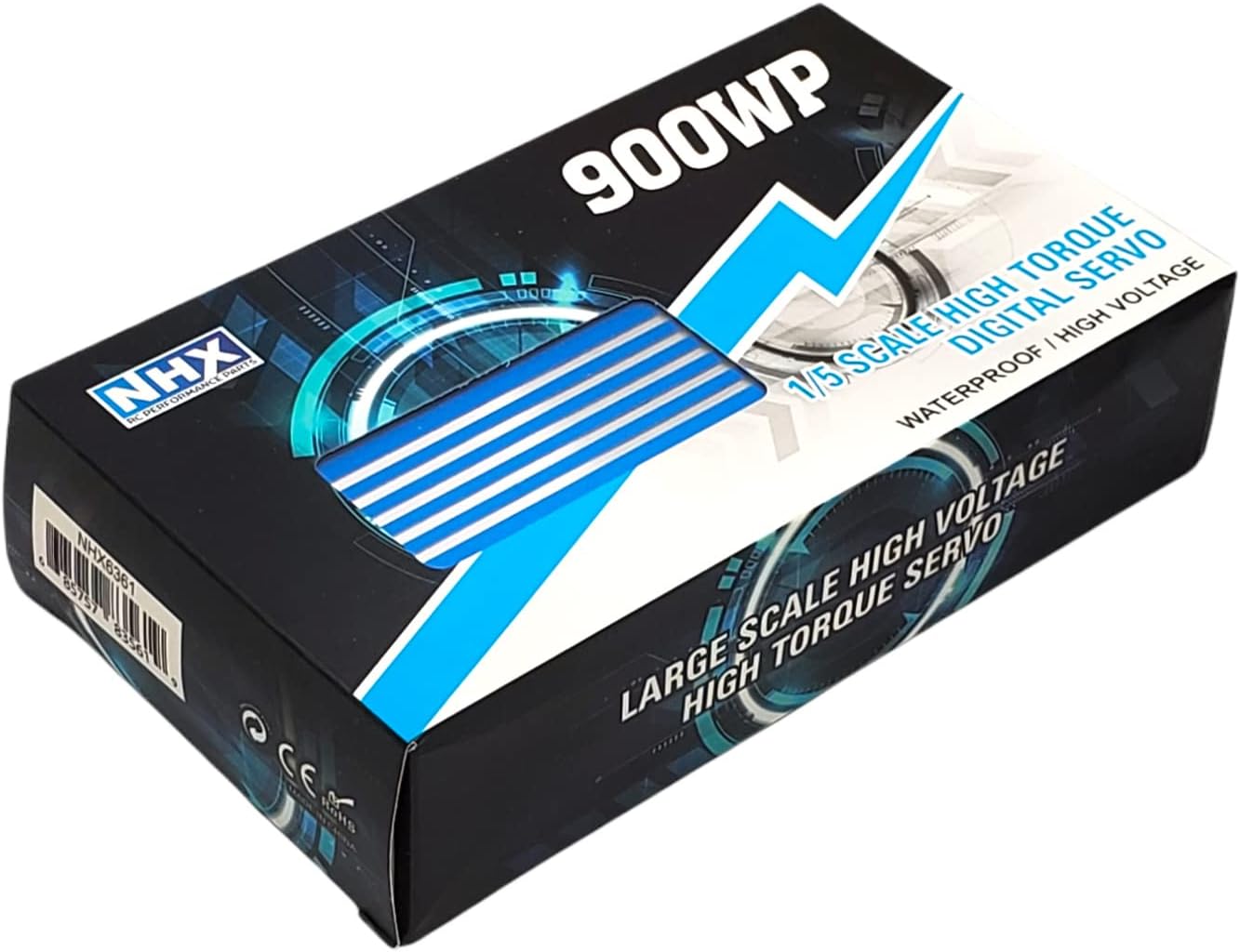 NHX RC 900WP 1/5 1/6 Waterproof 900 oz/in Torque Copper/Steel Gear HV Servo