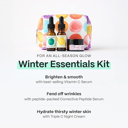 Miniatura 2 de Mad Hippie Wintertime Essentials Kit de cuidado de la piel de tamaño de viaje – Suero de vitamina C, suero de péptido correctivo, crema de noche