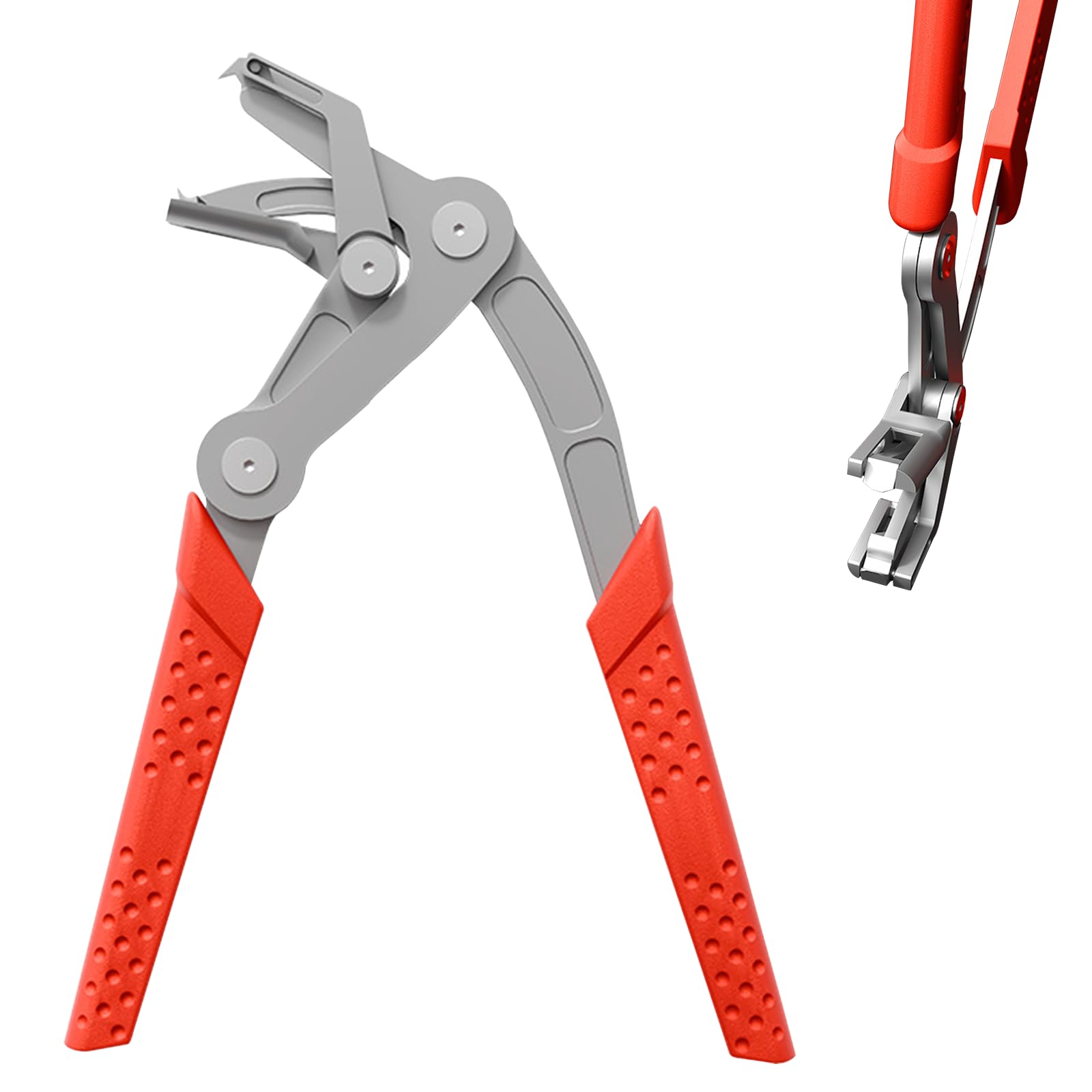 Car Clip Pliers & Trim Removal Tool, Efficient Multi-Functional Auto Snap Pliers, Spring-Loaded Fastener Rivet Remover for Auto Door Panels, Interior & Exterior Trim, Damage-Free Disassembly (1pc)