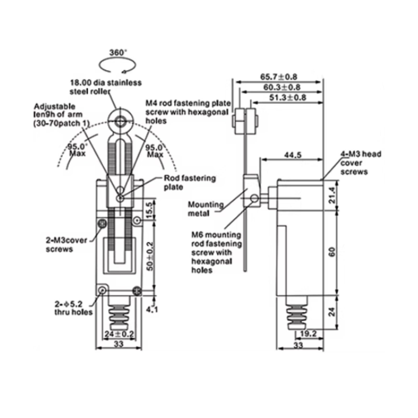 Final de Carrera CHL5030 Microinterruptor 10A 380V IP65