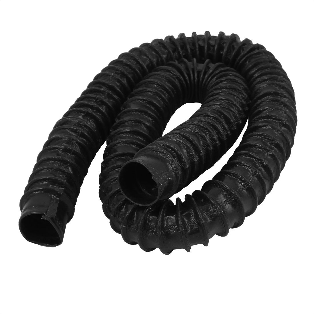 uxcell 25 x 1000 x 30mm Machinery Black Rubber Flexibility Corrugated