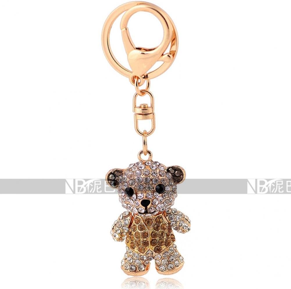 Diamond Perfume Bling Beauty Cute Crystal Bear Of Animals Pendant Keychain Gifts Bag Accessories