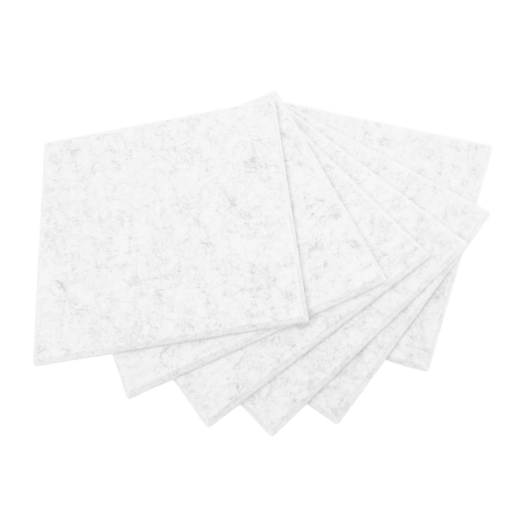 6pezzi Fonoassorbenti Per Decorazione e Insonorizzazione Bacheca Multifunzionale Per Note e Isolamento Per e Casa Grigio