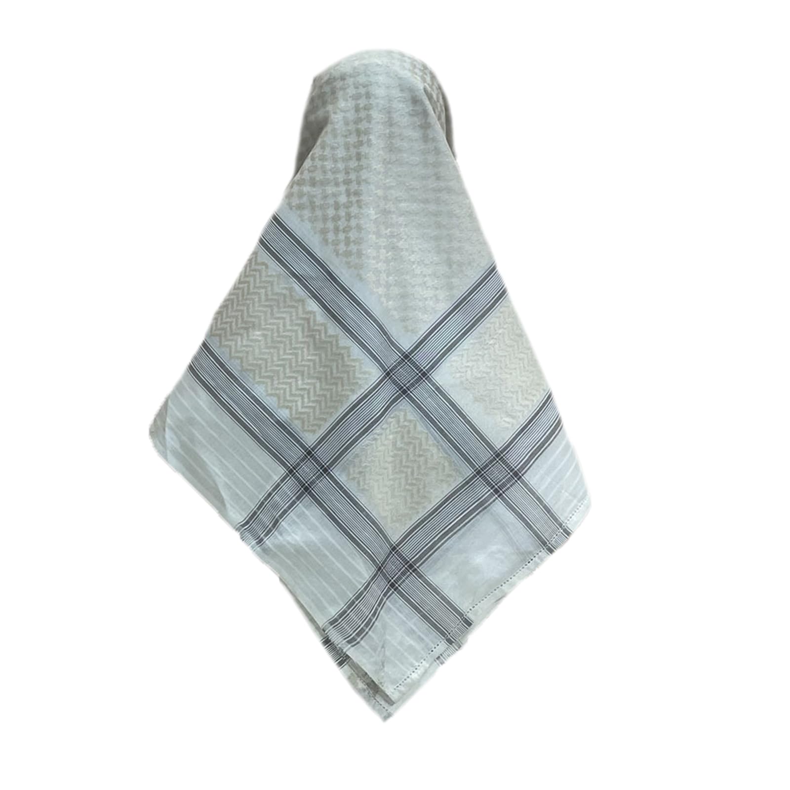 PURFUN Men's Large Arab Shemagh Headscarf Muslim Headcover Shawl Keffiyeh Arabic Scarf