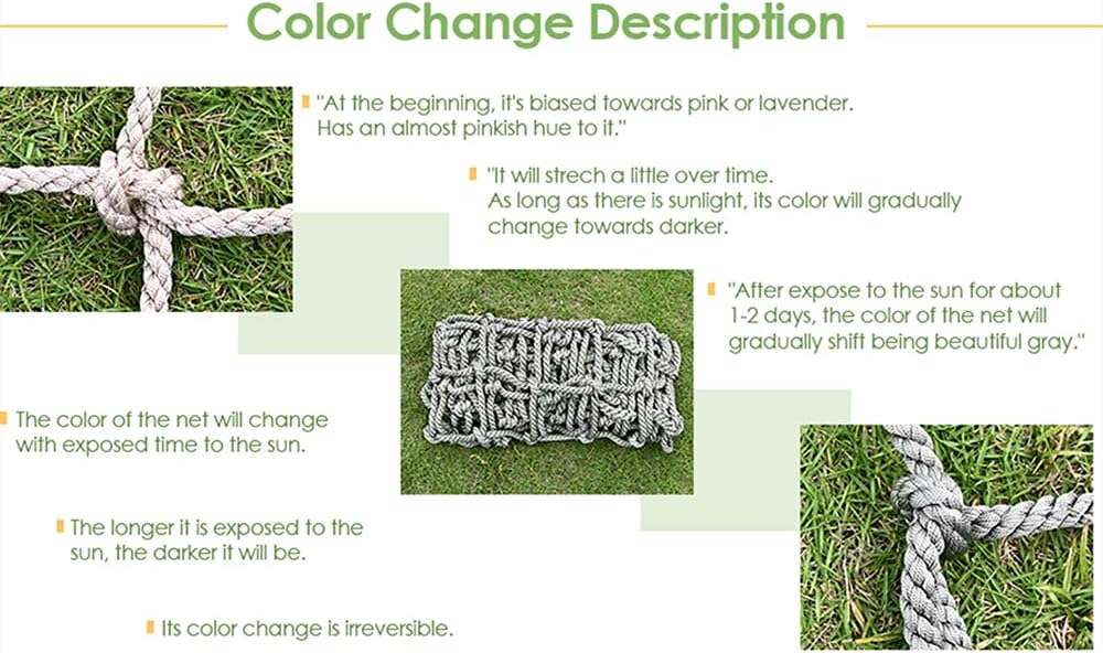 Super Cheap 🛒 SEAAN Playground Net Climbing Net, 3.3’X9.9’ Safety Nets Cargo Rope Heavy Duty Netting Treehouse Protection, Rope Ladder Swing Nylon Rope Balcony Banister Protection Fence Decor Mesh for Sports Bar New Product SEAAN Playground Net Climbing Net, 3.3’X9.9’ Safety Nets Cargo Rope Heavy Duty Netting Treehouse Protection, Rope Ladder Swing Nylon Rope Balcony Banister Protection Fence Decor Mesh for Sports Bar