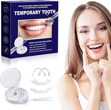 Temporary Snap-On Smile Veneers, Reusable Cosmetic Tooth Covers, Confident Smile Enhancer for Adults, Comfort Fit for Men and Women
