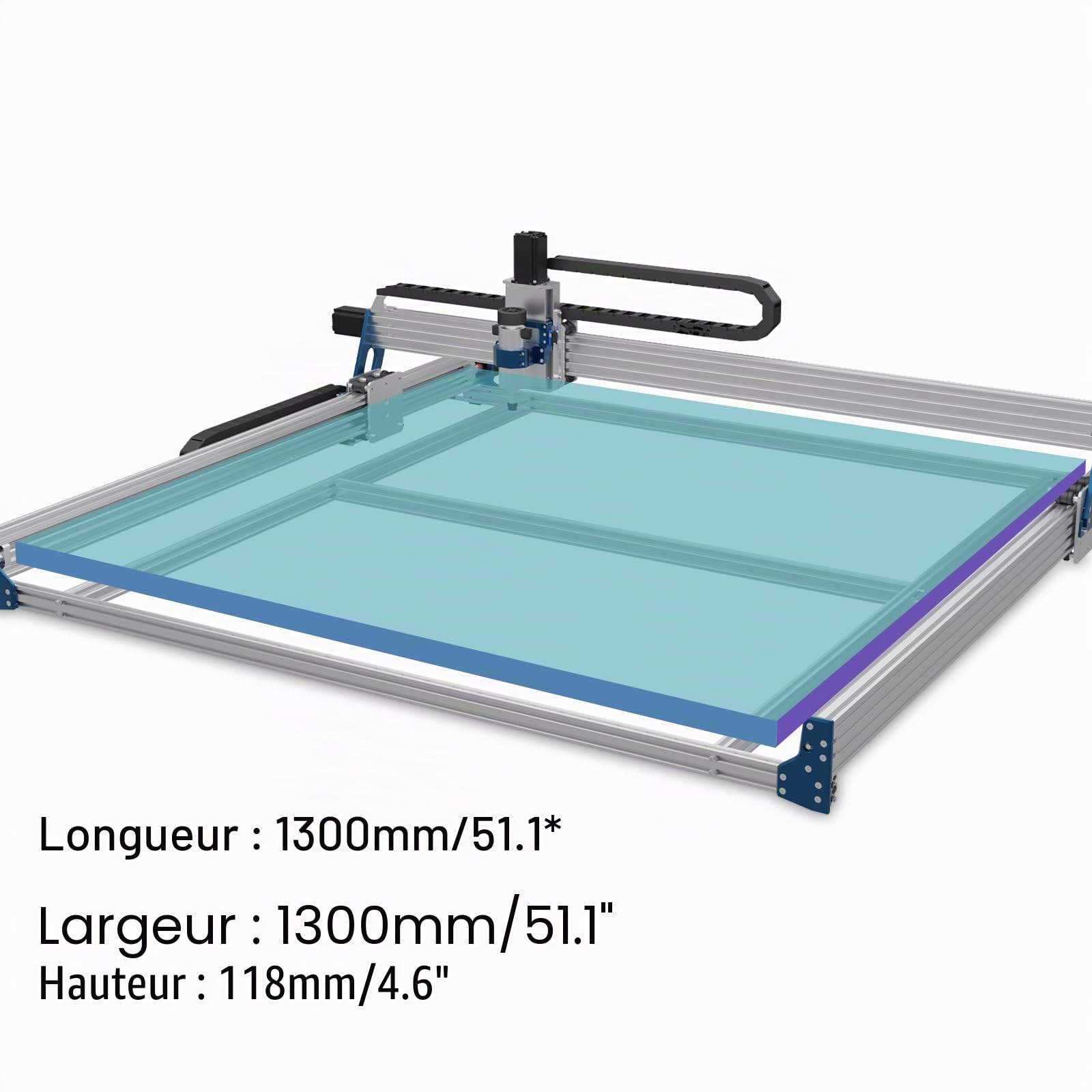 Genmitsu 1318 x 1311mm XY-Axis Extension Upgraded Accessories Kit for CNC Router Machine PROVerXL 4030 V2