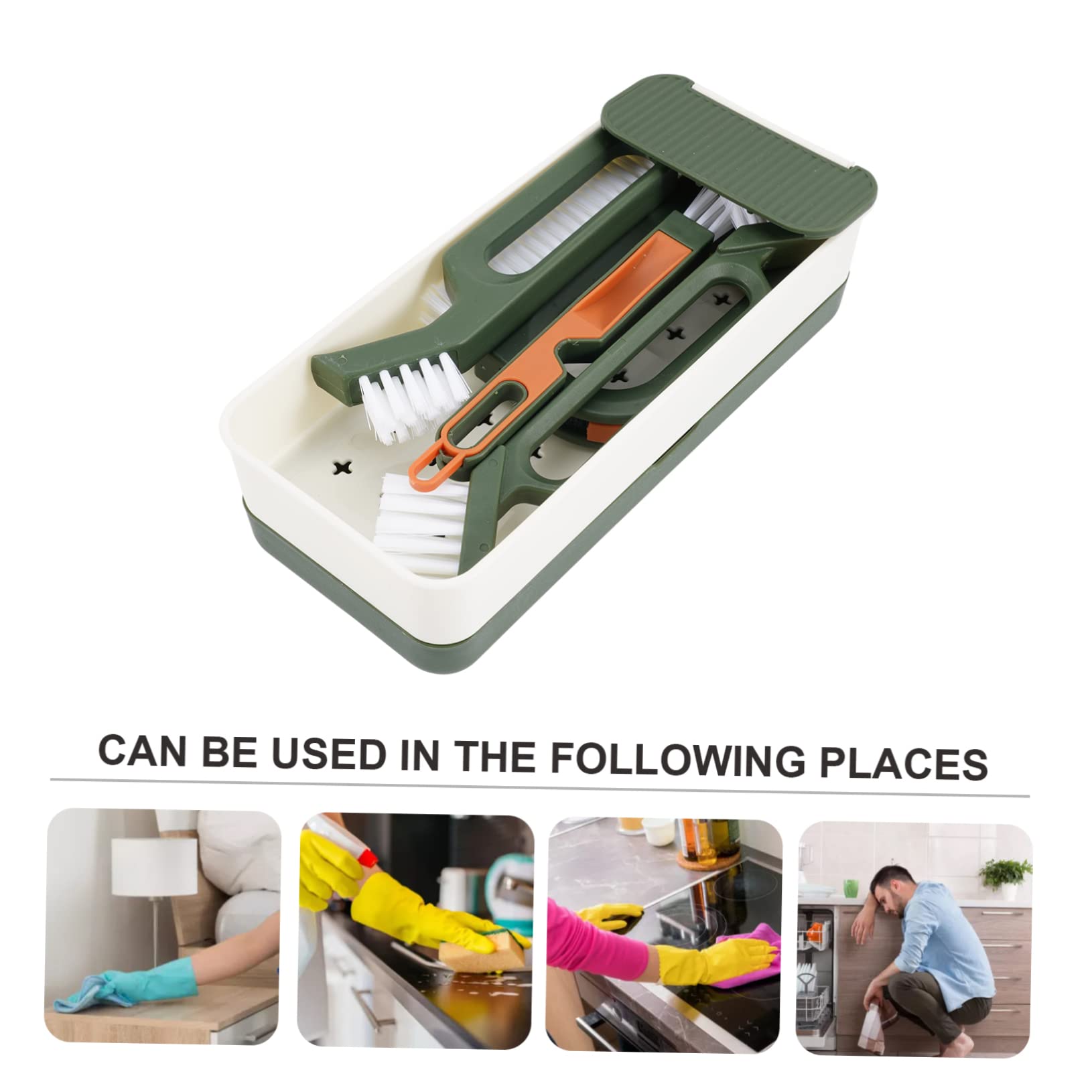Set Spazzole Per Pulizia Fessure Finestre Angolo Controsoffitto Strumento Pulizia Spazio Piccolo Delle Fessure Delle Porte E Cassetti