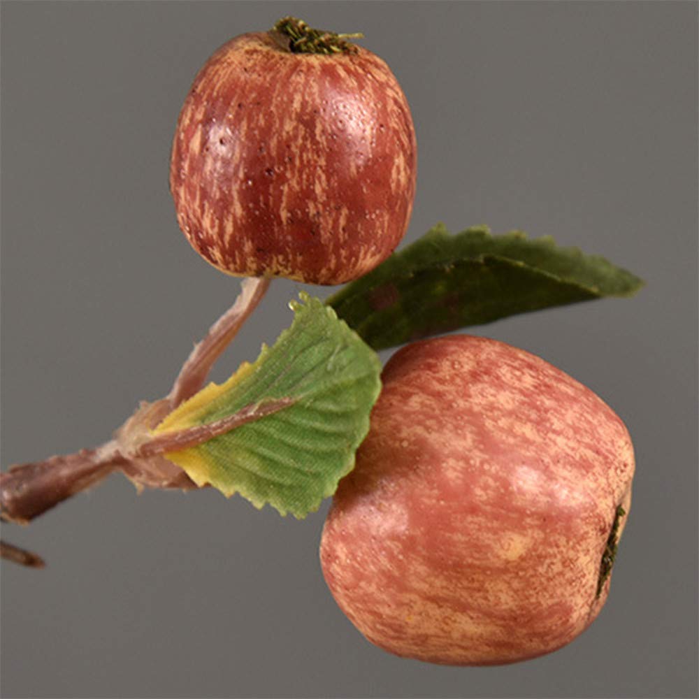 Fleur Artificielle Artificielle Mini Pommes Arbre Branche De Fleur Real Touch Faux Fleurs Simulé Plante Maison Jardin De Mariage Décoration 5 Pièces 60cm