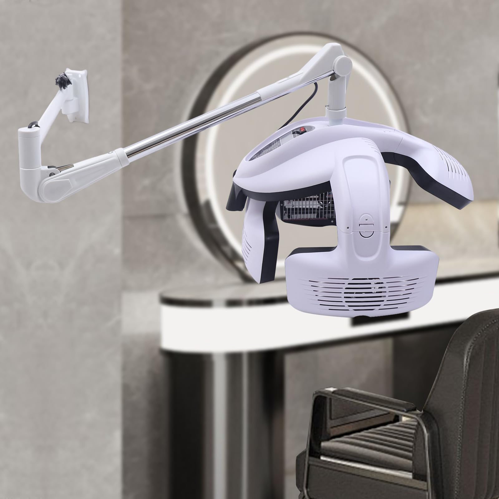 Wall Mount Hair Dryer 1500w Hair Salon Hair Drying Machine Beauty Salon Equipment Adjustable Hair Color Processor with Timer Professional Hair Dryer for Home Salon Fast Drying