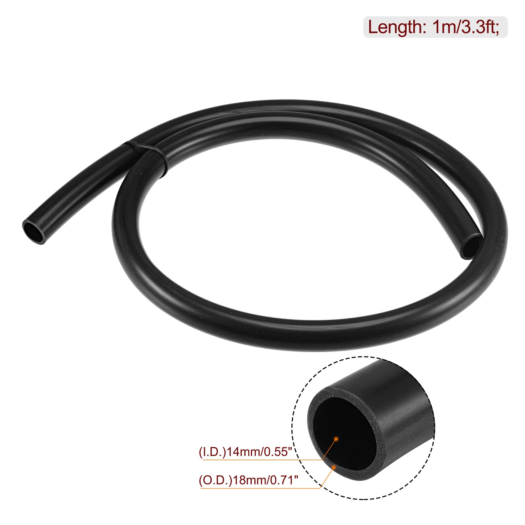 Flexibles Wellrohr/Schlauch 12x8 Mm – 7 Meter, Schwarz, Zum Schutz Von Kabeln & Schläuchen