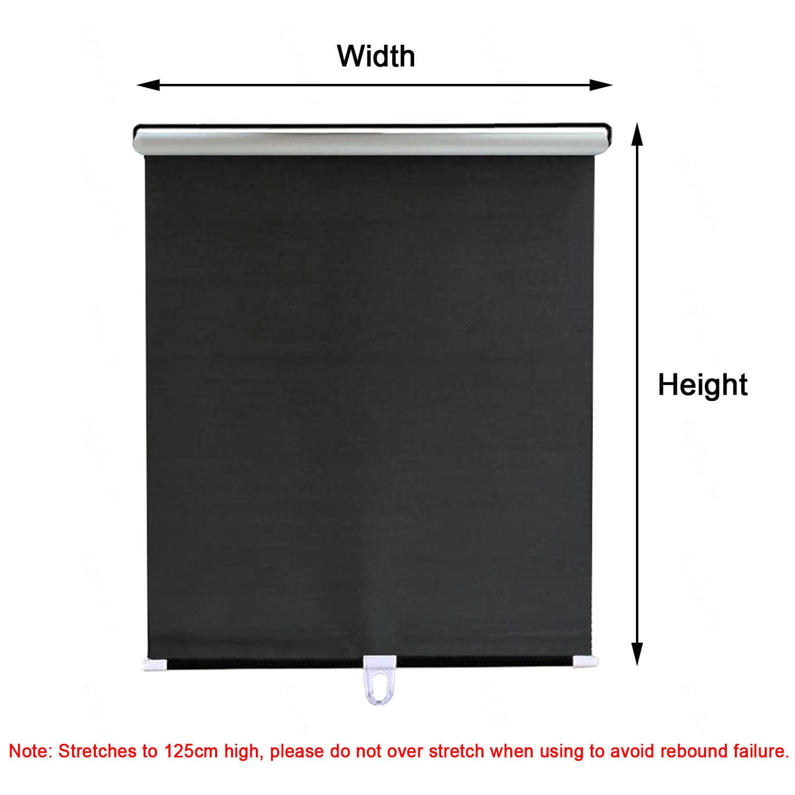 Tende oscuranti con ventose,anti-UV tenda avvolgibile di 30-75 cm di larghezza,frangisole automatici a scomparsa,senza forare,tende temporanee portatili per porte e finestre,Blue-75x125cm/29x49in