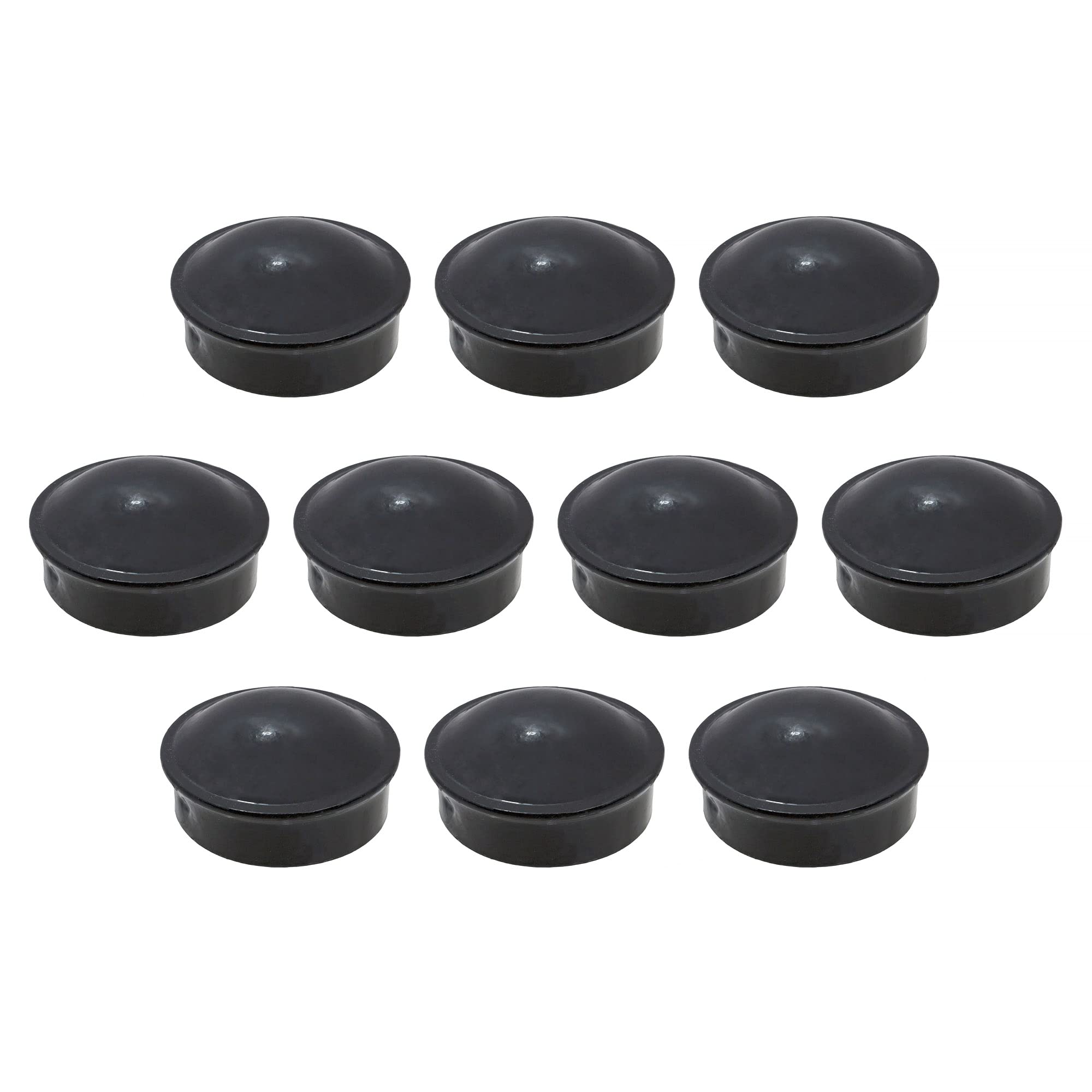 Tapas de acero prensado de 2 1/2 pulgadas para postes de cercas negras