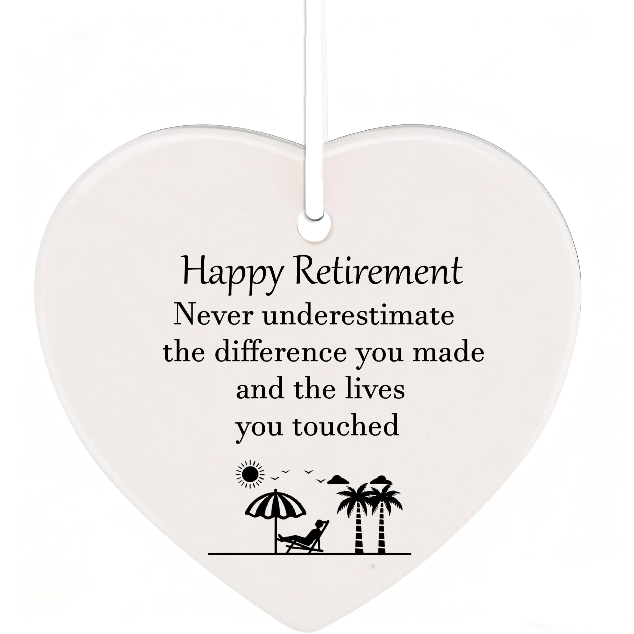 ToVii Retirement Gifts for Woman Men Plaques 2025 - Thank You Leaving Retired Farewell Gift Ladies Colleagues Coworkers Friends Teachers Good Luck Happy Presents Heart Keepsake Ornament Decorations