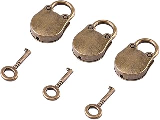Mini Padlocks Lock Box Lock Keyed Padlocks, Padlocks Outdoor Padlocks, Tiny Padlocks Small Padlocks, for Diary for Tiny Box