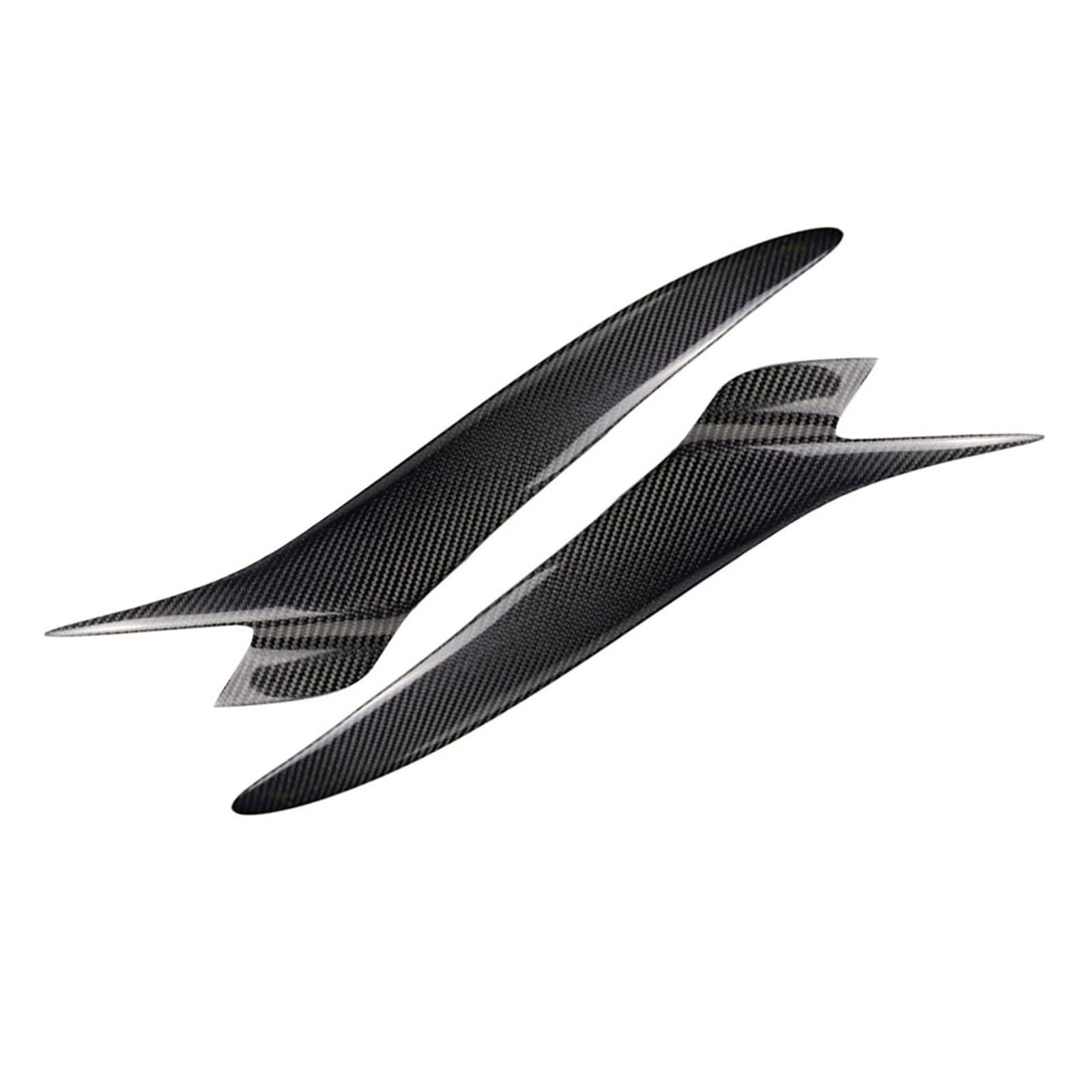 2 sztuki włókna węglowego, naklejka na przedni reflektor, wykończenie brwi, osłona brwi, pokrywa lampy, Compatible With Mazdy, RX-8 Coupe 2004, 2005, 2006, 2007 i 2008