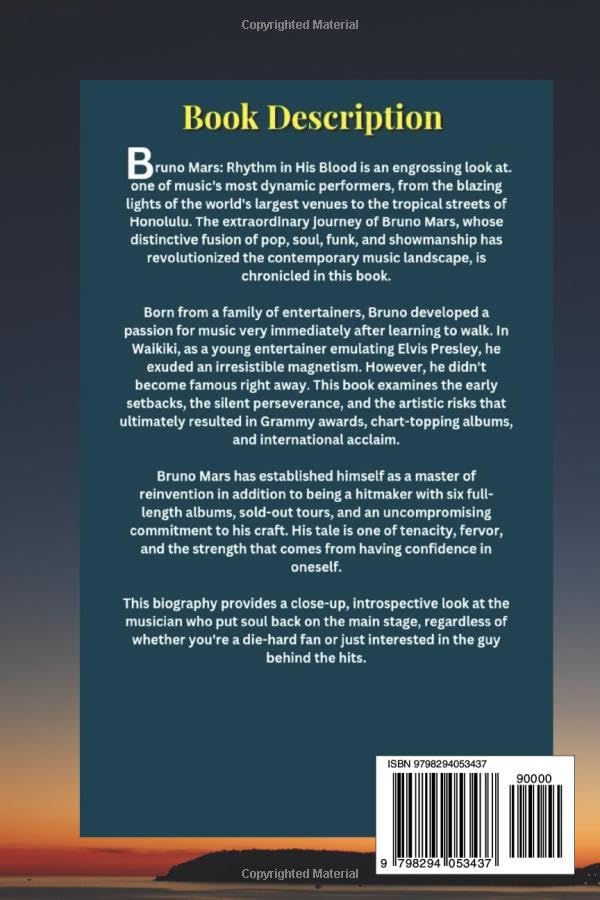 BIOGRAPHY OF BRUNO MARS: Rhythm in His Blood image 3