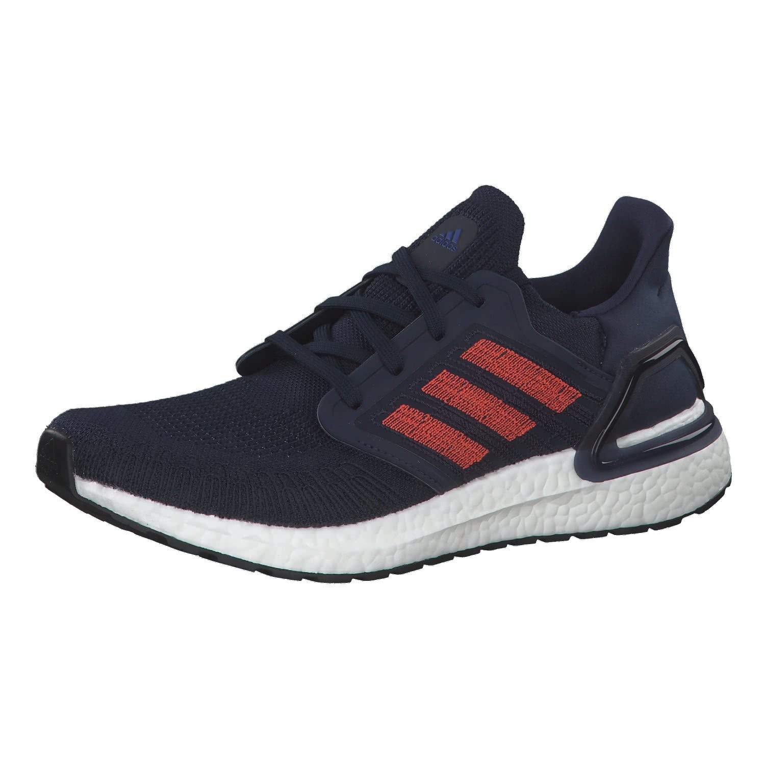 Adidas Men Ultraboost 20 Core Black/Solar Red/FTWR White Running Shoes (EF1043)