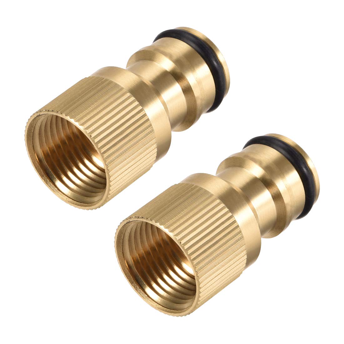 Raccord rapide M18 filetage femelle anti-fuite en laiton uxcell pour tuyau et robinet