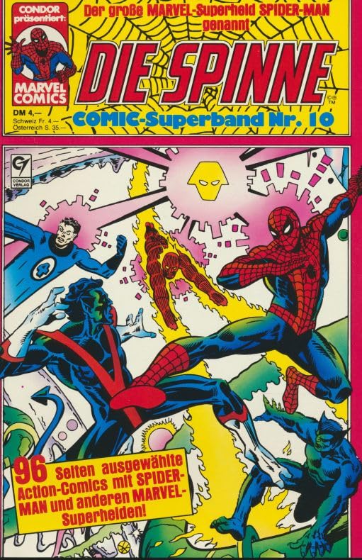 Comic Superband Nr. 10: Die Spinne: Das Geheimnis des schwarzen Kostüms.