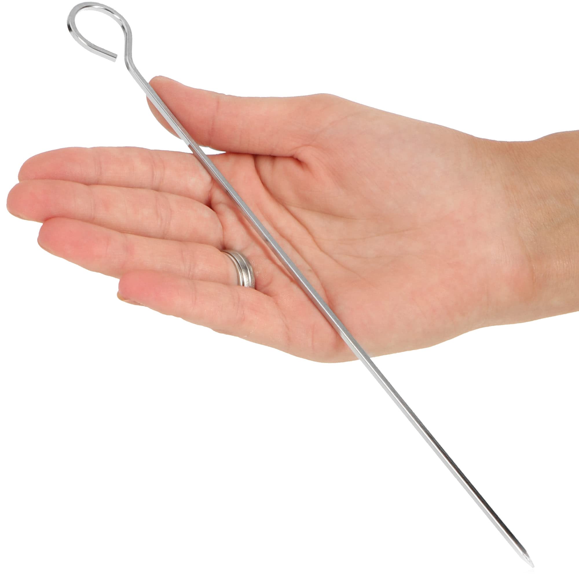 LALAGO Adana Grillspiesen, 10 stuks, roestvrij staal, 59,4 cm, extra