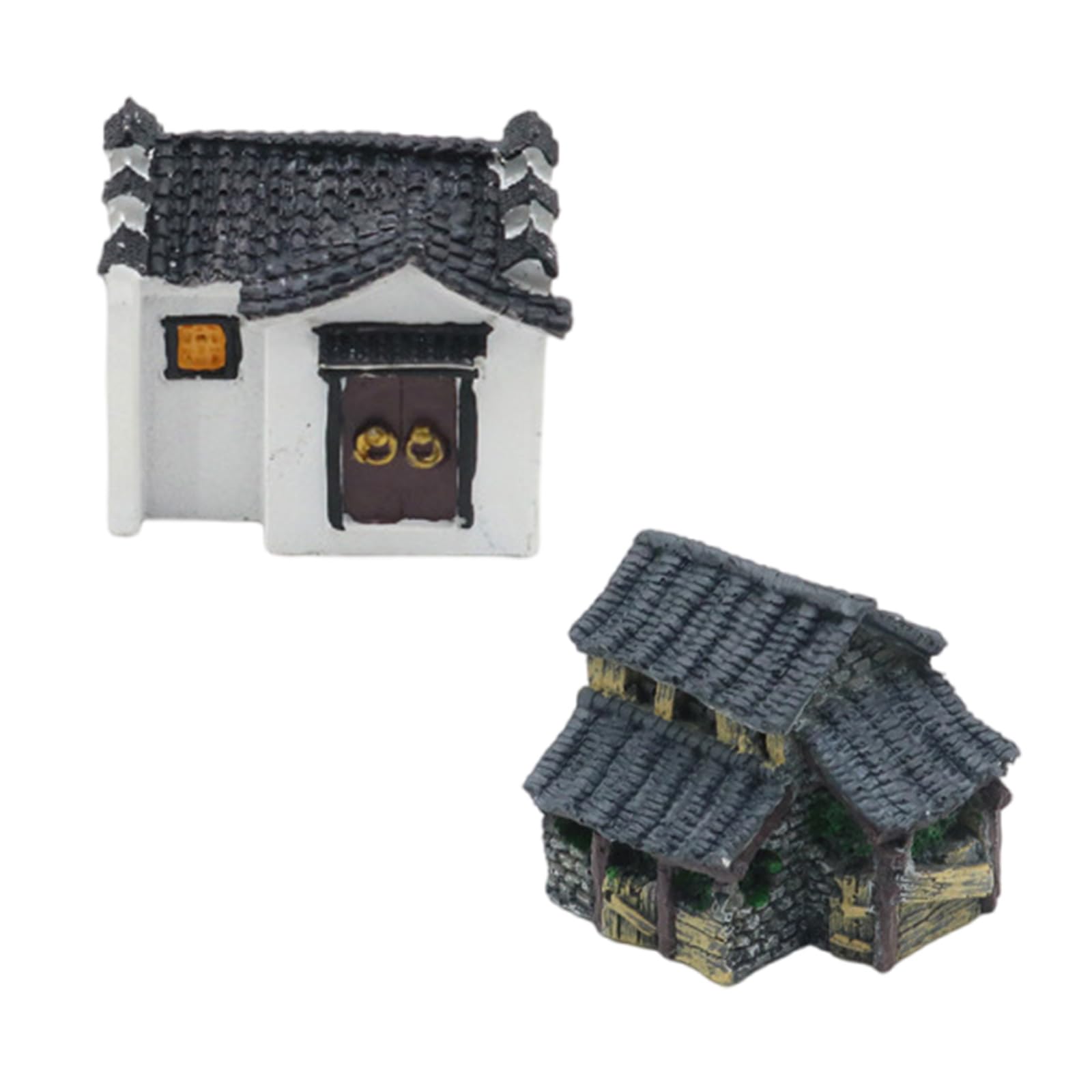 CUNZJIA Landscape Cave House Landscape Fish Tanks Decorations for Aquariums Terrarium Shrimp House Ancient Ornaments
