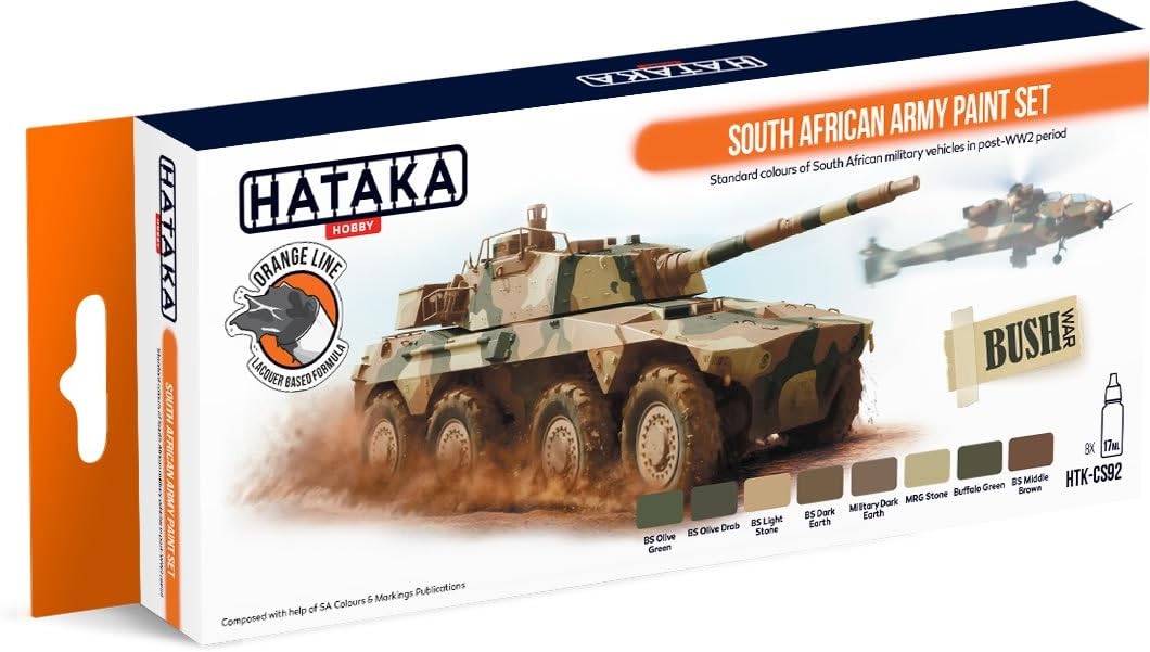 Hataka ORANGE LINE – South African Army paint set # CS92
