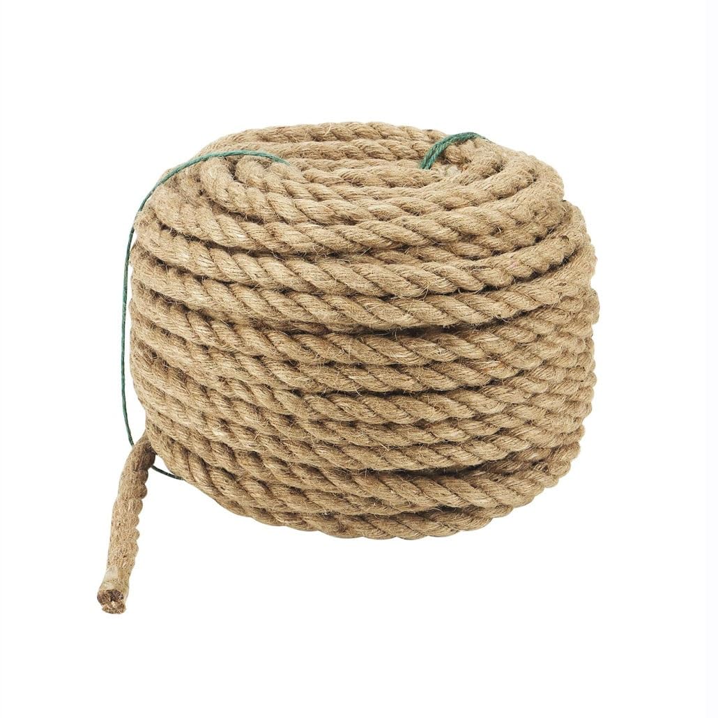 Cuerda De Yute 26mm Cuerda Cañamo Natural Sisal para Gatos Rollo De Corde Yute para Embalaje Decoración Jardinería Fotos Regalos Manualidades(30mm,20m/66ft)