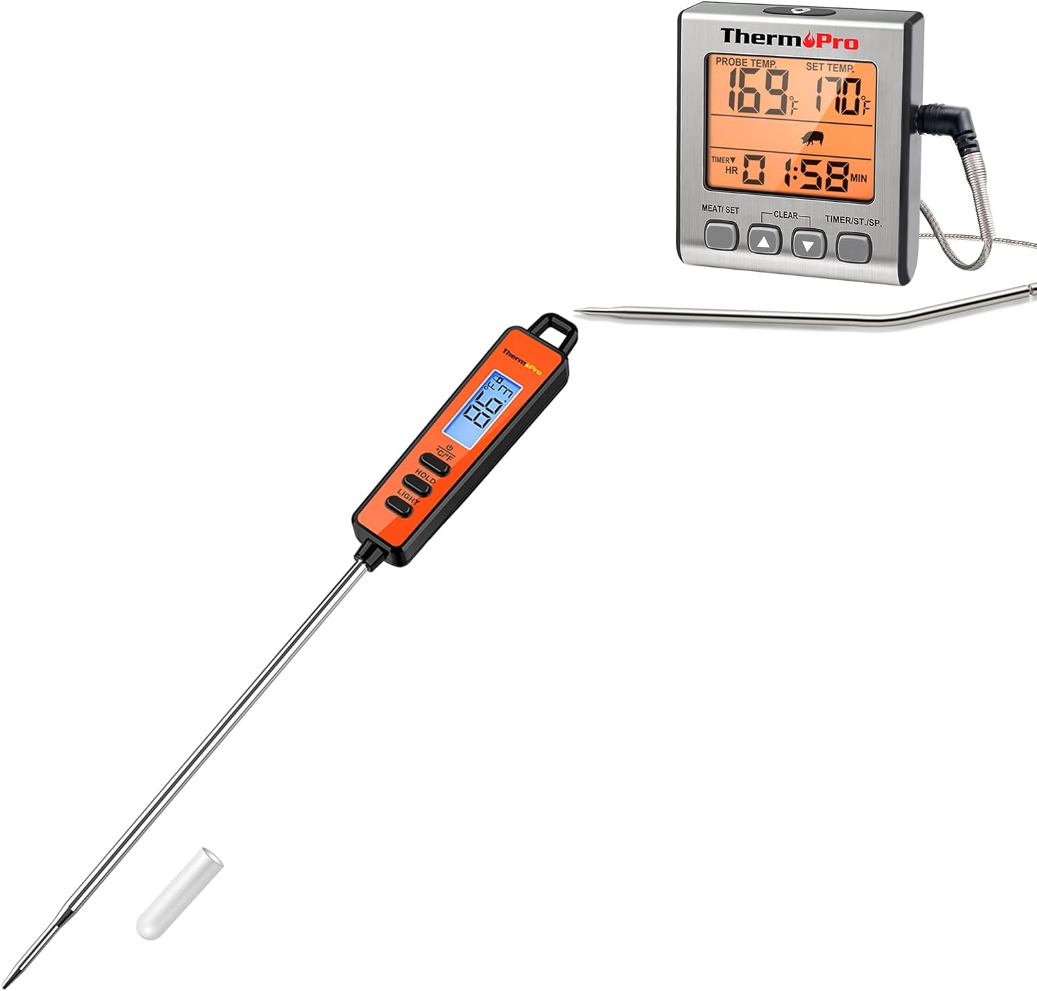 ThermoPro TP16S Digital Meat Thermometer +ThermoPro TP01A Digital Meat Thermometer