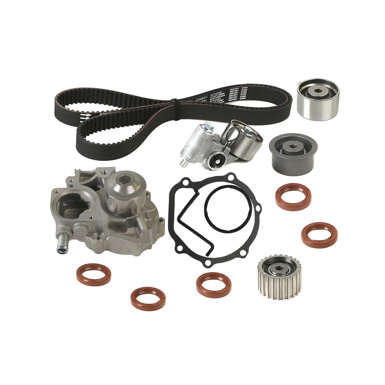 MPLUS TCK307 Engine Timing Belt Kit W/Water Pump Compatible with 2006-2009 for Subaru Legacy, 2006-2009 for Subaru Outback 2.5L 2458CC H4 SOHC 16V