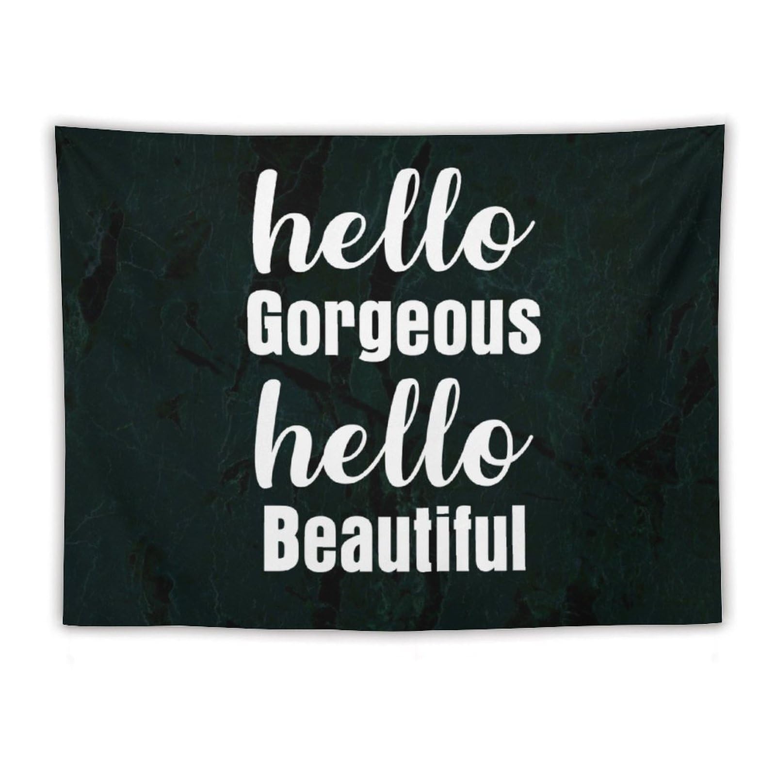 Tapiz de pared Hello Beautiful para dormitorio, arte textil que alegra tu hogar 8