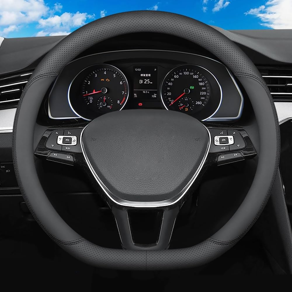 Auto Leren Stuurhoes Voor VW T7 Multivan 2021,Antislip Stuurhoes