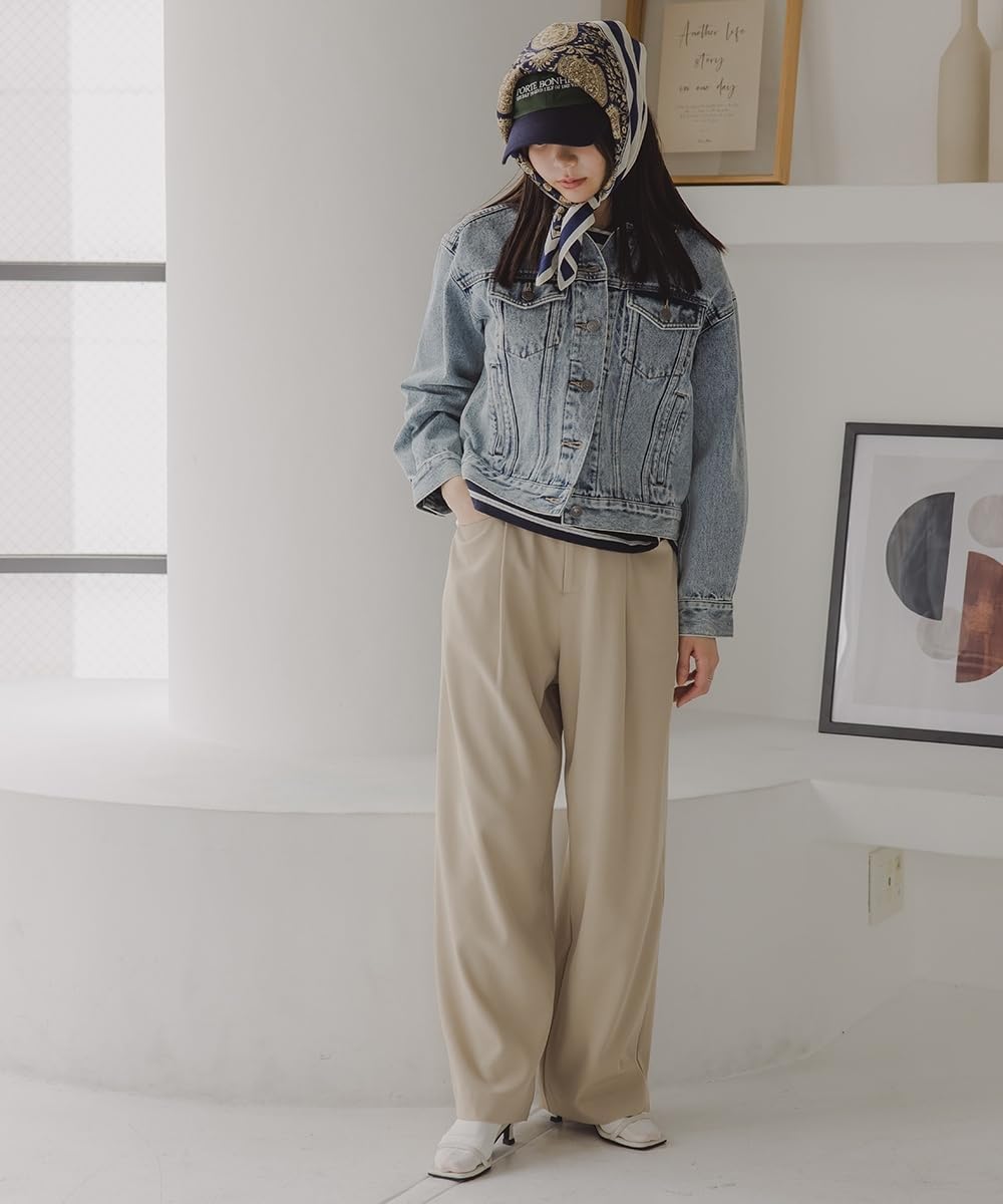 [ニッセン] パンツ レディース 小さいサイズ ルーズ 低身長さん・小柄女性