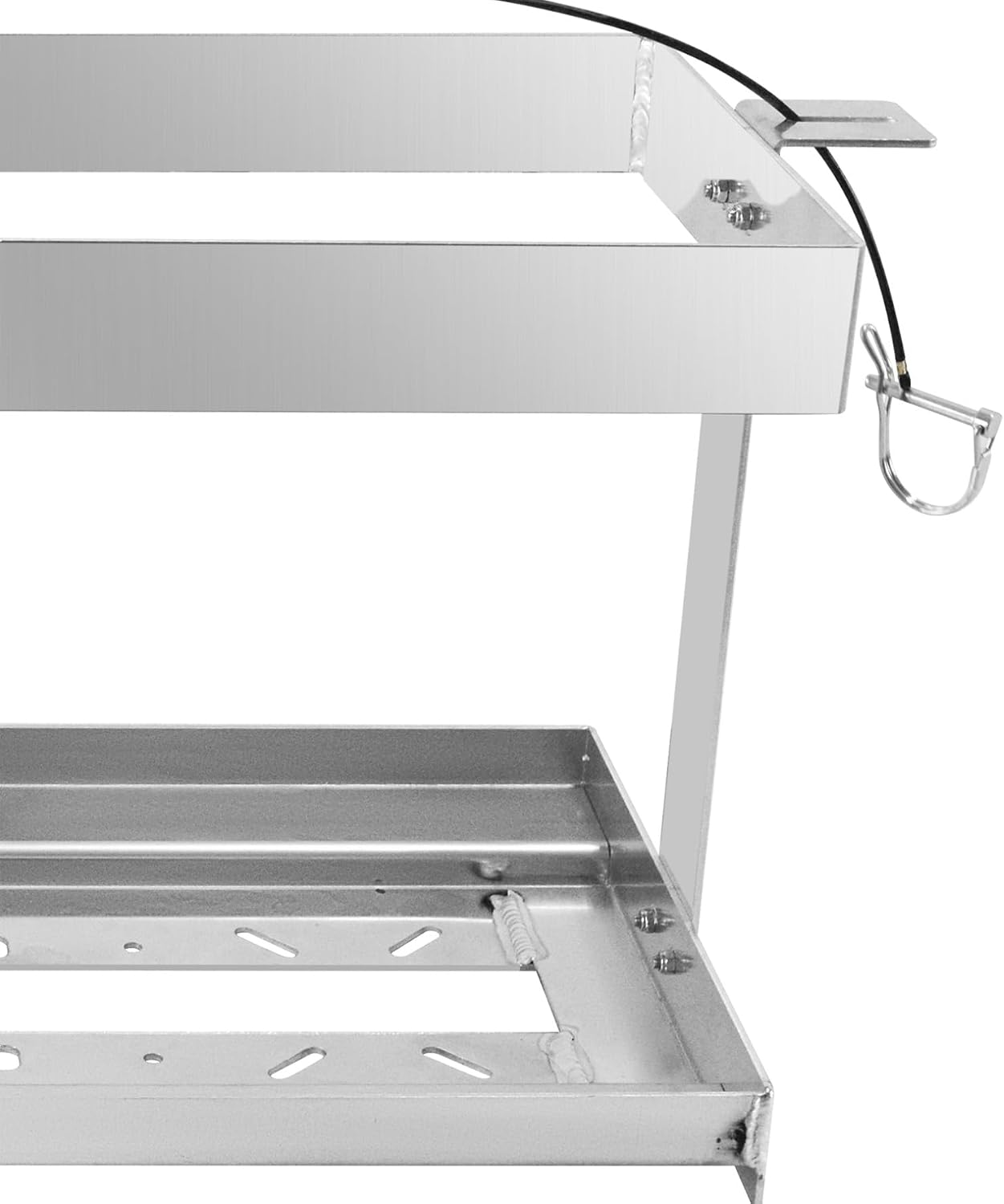 Fuel Jug Container Holder Thickened Fuel Can Holder Trailer Heavy Duty Gas Can Shelf Accommodate 2 5-Gal Gas Cans Compatible with VP Racing Fuel Jug 5.5 Gallon Suitable for Trailers Work Areas