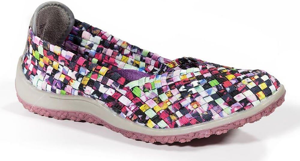 Zee Alexis Spice Womens Woven Slip On Shoes Mosaic Multi (8 B(M))