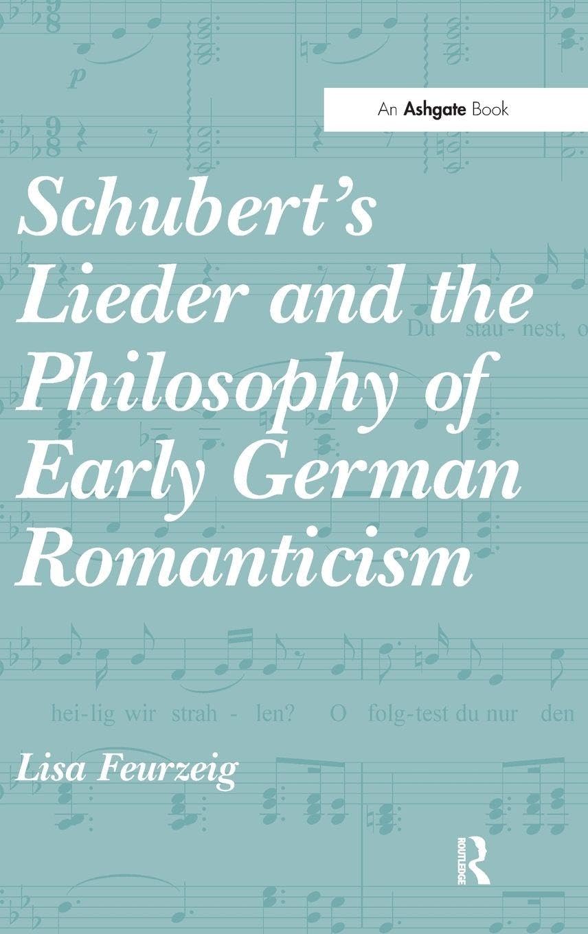Schubert's Lieder philosophy livre d'analyse musicale et de musicologie